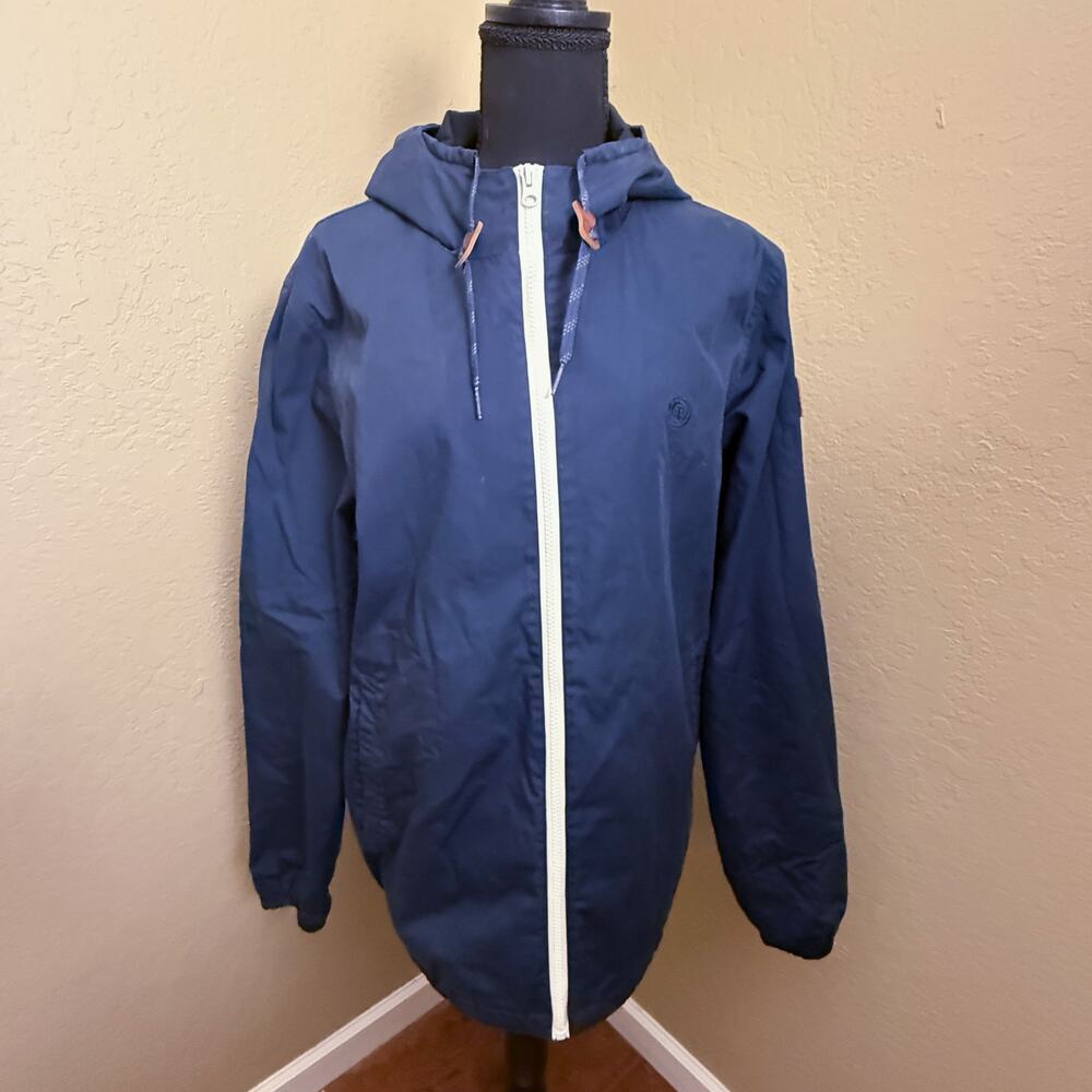 Element Wolfeboro Collection Navy Hooded Jacket Fleece Lined Mens Large L